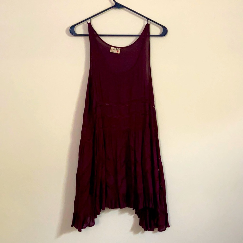 Free People Voile and Lace Trapeze Dress